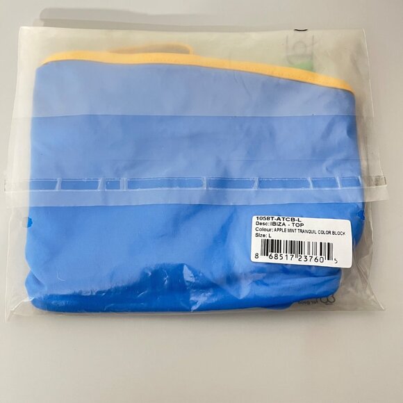 Stone Fox Swim Ibiza Top Apple Mint Tranquil Size L NEW - Picture 3 of 3